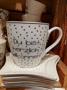 Tasse mit Aufscrift: Du bist herzlich willkommen!